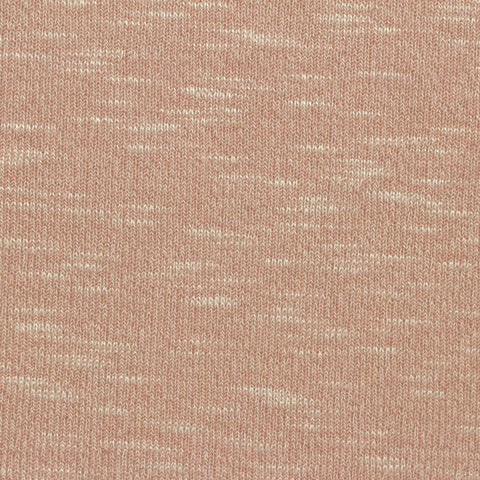 Slub Polyester Viscose Stretch Chunky Knit Fabric, 185 gsm, 160 cm — Pink