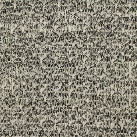 Black Geometric Chunky Knit, Poly-Viscose, 196 gsm