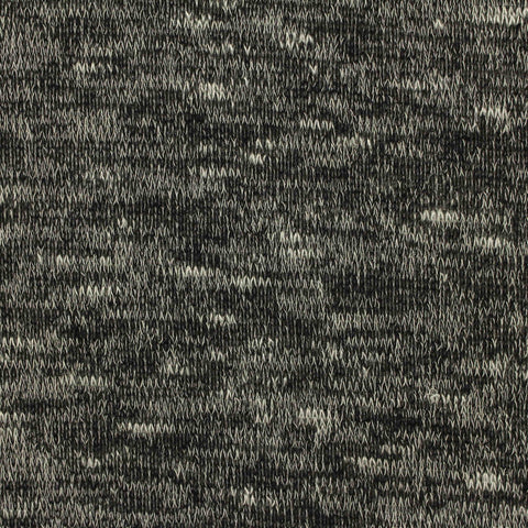 Black Marl Chunky Knit, Poly-Viscose, 138 gsm