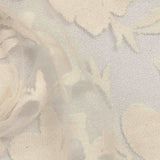 Cream Tone-on-Tone Floral Knit, Viscose — texture