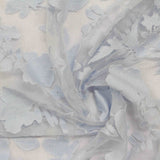 Bold Floral Viscose Knit Fabric, 100 gsm, 160 cm — Blue