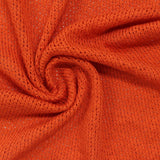 Viscose Polyester Stretch Chunky Knit Fabric, 199 gsm, 160 cm — Orange