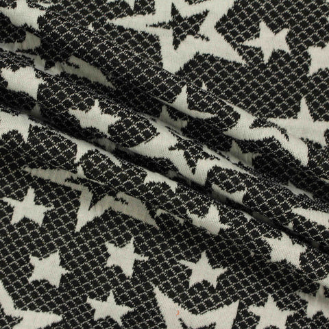 Black Stars Jacquard, Polyester, 218 gsm