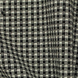 Black Check Jersey Knit, Poly-Cotton — texture
