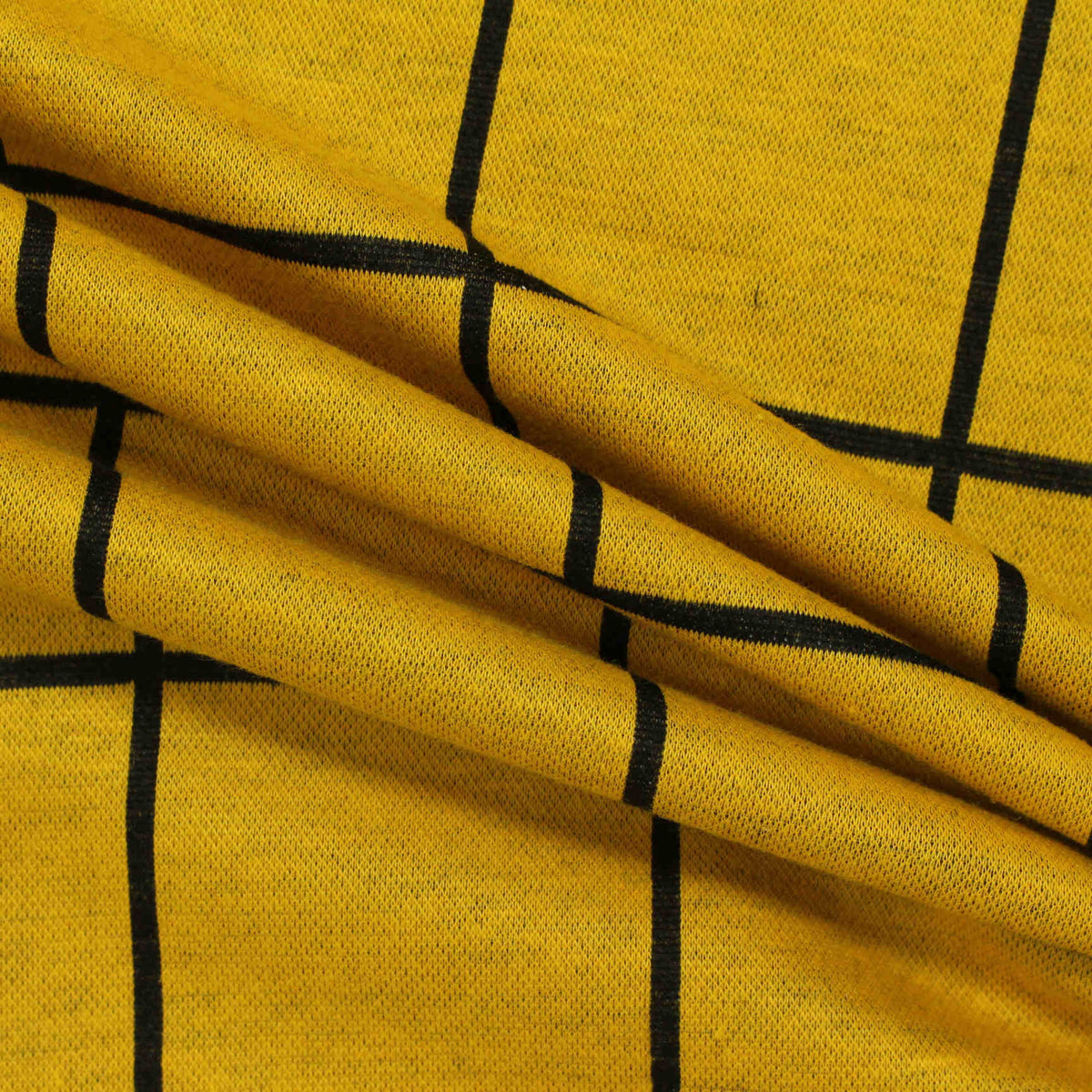 Black Grid Jacquard, Polyester, 282 gsm