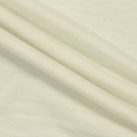 Slub Cotton Polyester Scuba Knit Fabric, 235 gsm — Beige