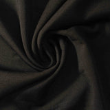 Polyester Stretch Ponte Knit Fabric, 250 gsm, 160 cm — Black