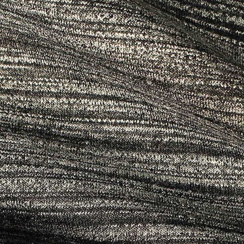 Polyester Viscose Stretch Scuba Knit Fabric, 340 gsm, 170 cm — Black