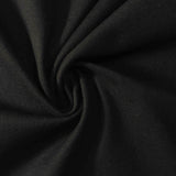 Cotton Polyester Birdseye Knit Fabric, 235 gsm, 180 cm — Black