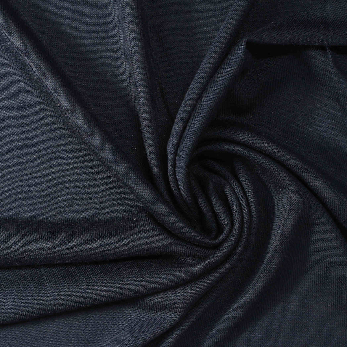 100% Viscose Jersey Knit Fabric, 136 gsm, 150 cm — Navy