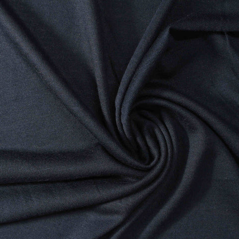 100% Viscose Jersey Knit Fabric, 136 gsm, 150 cm — Navy