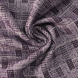 Purple Abstract-Grid Bouclé, Polyester
