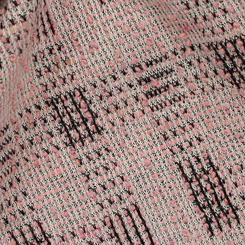 Dark Brown Dots Bouclé, Polyester