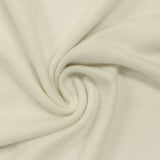 Brushed Viscose Polyester Stretch Chunky Knit Fabric, 220 gsm, 155 cm — White