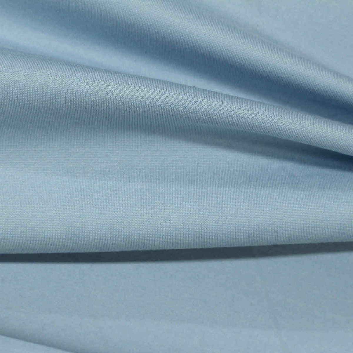 Viscose Nylon Stretch Ponte Knit Fabric, 375 gsm, 165 cm — Blue