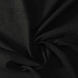 Cotton Stretch Jersey Knit Fabric, 155 gsm, 175 cm — Black