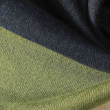 Beige Horizontal-Stripe Rib Knit, Cotton — texture