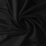 Viscose Stretch Jersey Knit Fabric, 178 gsm, 160 cm — Black