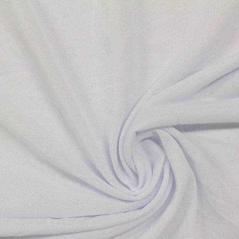 100% Polyester Jersey Knit Fabric, 75 gsm, 150 cm — White