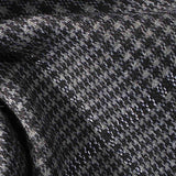 Black Houndstooth Jersey Knit, Polyester — texture