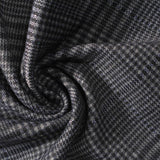 Black Houndstooth Jersey Knit, Polyester