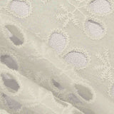 White Floral Knit, Cotton — texture