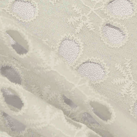 White Floral Knit, Cotton