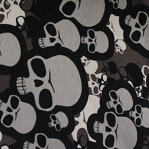 Black Skull Knit, Cotton