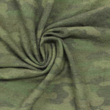 Green Camo Chunky Knit, Poly-Viscose