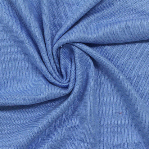 Polyester Stretch Jersey Knit Fabric, 193 gsm, 155 cm — Blue