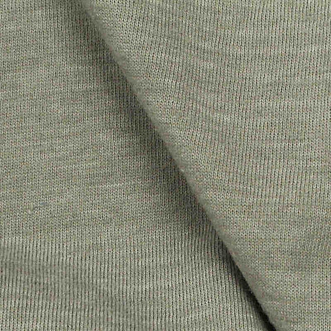 Cotton Polyester Jersey Knit Fabric, 141 gsm, 145 cm — Khaki