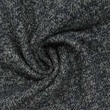 Dark Blue Marl French Terry, Cotton-Poly