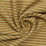 White Horizontal-Stripe Jersey Knit, Poly-Viscose