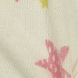 Pink Stars Jersey Knit, Poly-Viscose — texture