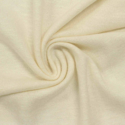 Viscose Polyester Stretch Chunky Knit Fabric, 195 gsm, 152 cm — Beige