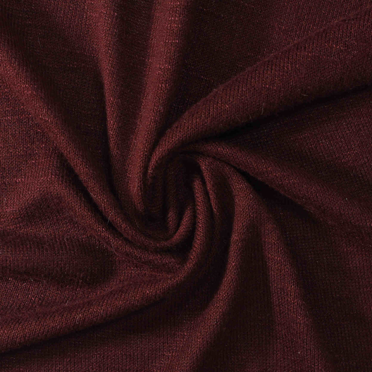 Dark Red Marl Jersey Knit, Viscose-Poly