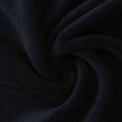 100% Polyester Fleece Fabric, 201 gsm, 155 cm — Navy