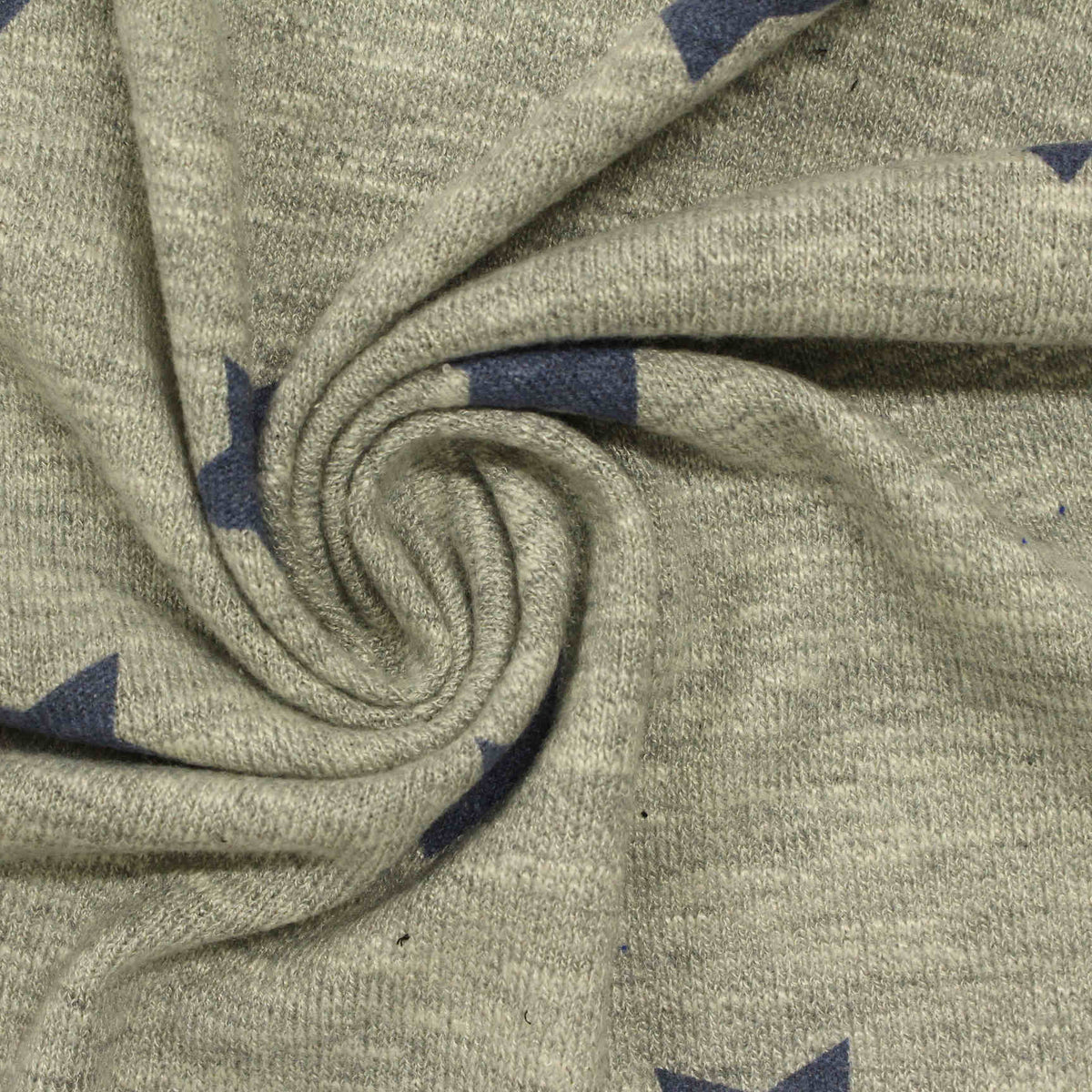 Dark Blue Star Chunky Knit, Viscose-Poly