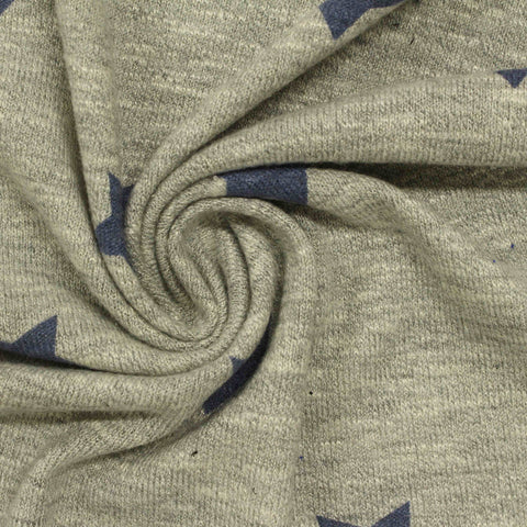 Dark Blue Star Chunky Knit, Viscose-Poly