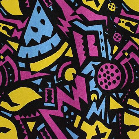 Printed Cotton Stretch Jersey Knit Fabric, 180 gsm, 170 cm — Multi