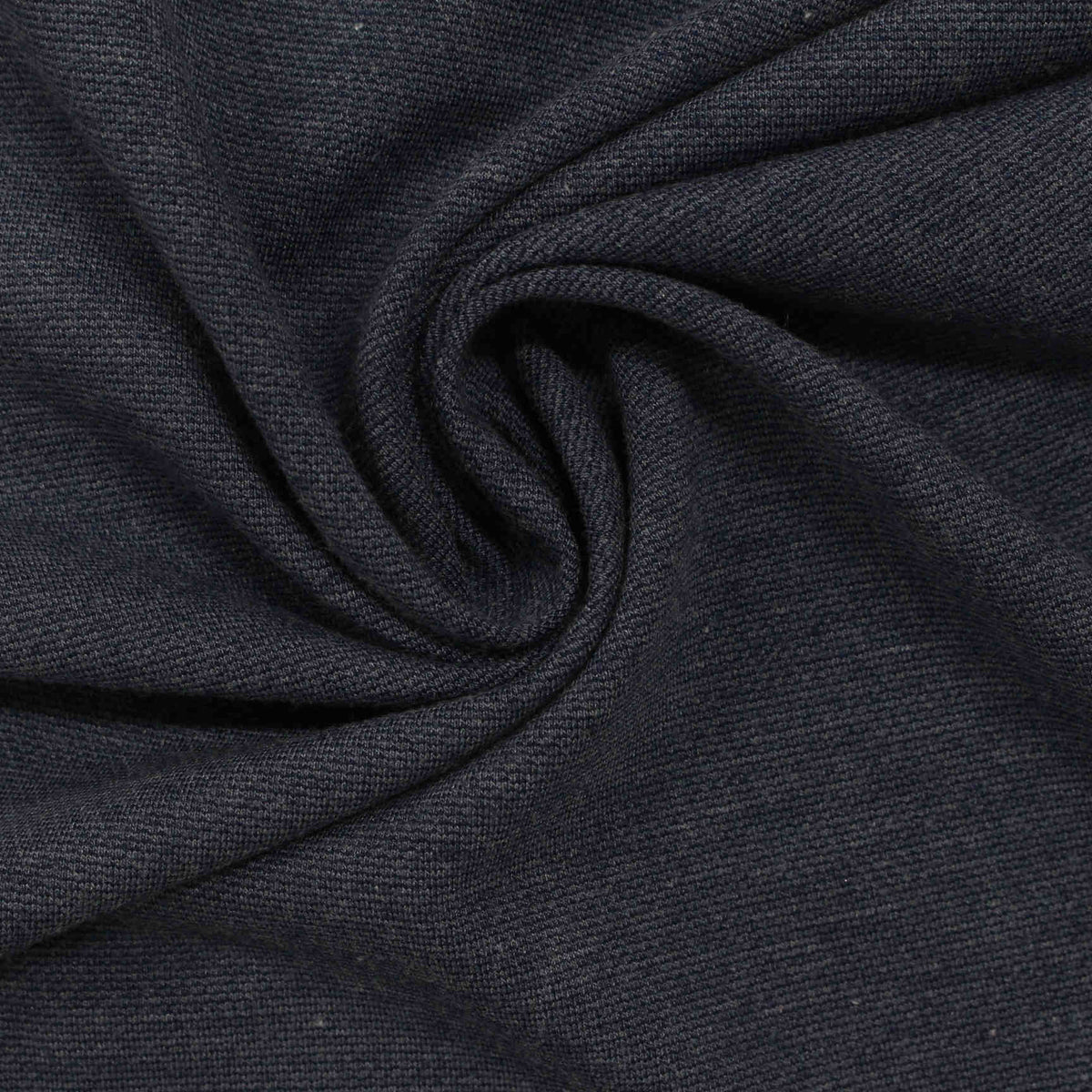 Dark Grey Marl Denim, Poly-Viscose, 313 gsm