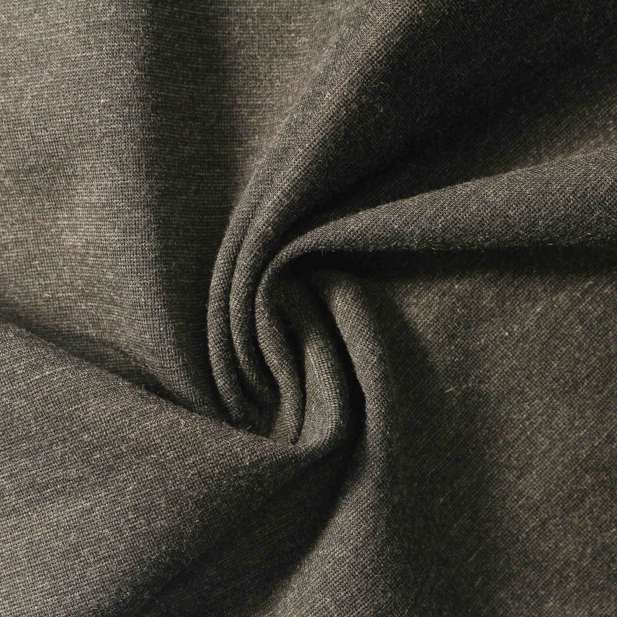 Dark Grey Marl Ponte Knit, Polyester, 330 gsm