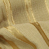 Beige Vertical-Stripe Crepe, Viscose — texture