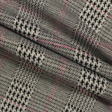 Black Houndstooth Jacquard, Viscose