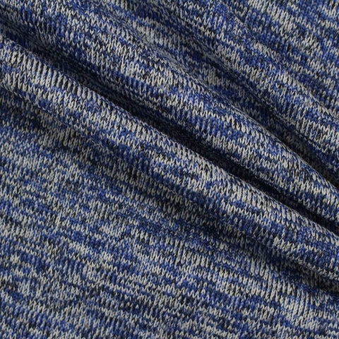 Blue Marl Knit, Polyester, 325 gsm