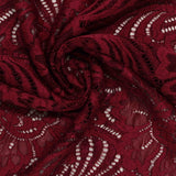 Burgundy Floral Lace, Polyester