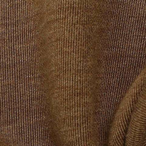 Polyester Viscose Scuba Knit Fabric, 269 gsm, 170 cm — Brown