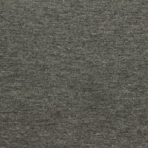 Dark Grey Marl Jersey Knit, Poly-Spandex