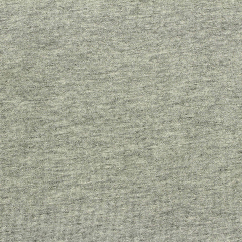 Light Grey Marl Jersey Knit, Cotton, 147 gsm