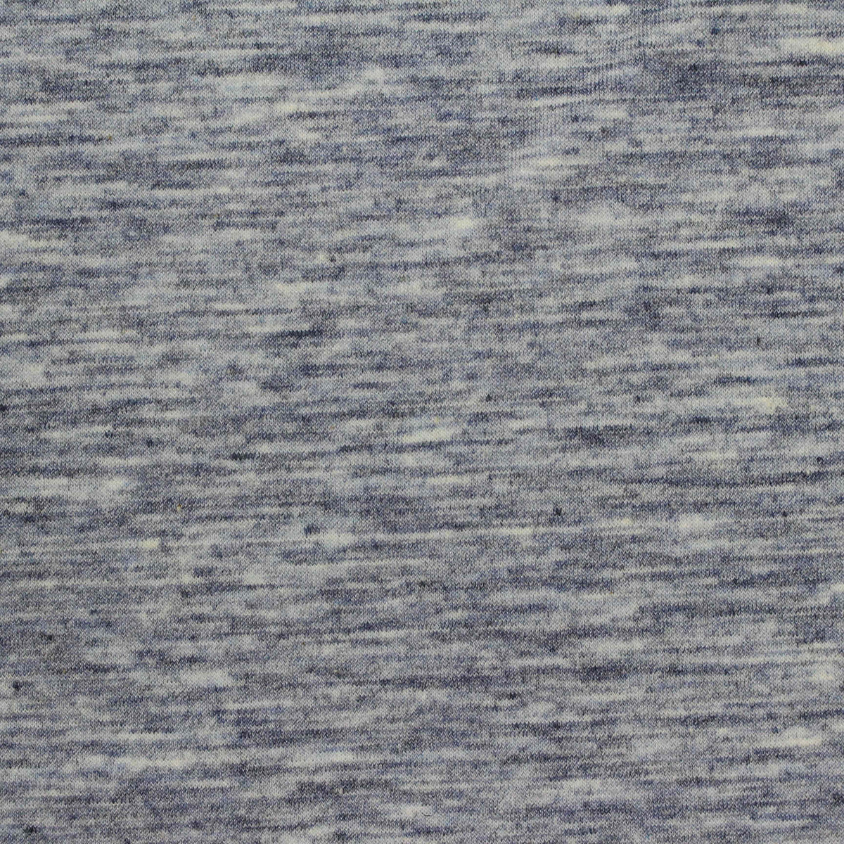 Blue Marl Interlock Knit, Poly-Cotton, 325 gsm